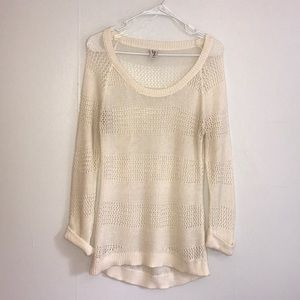 Is 2 Cream Colored Knitted Sweater